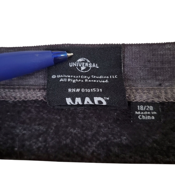 𝅺WICKED Mad ENGINE  Pullover Sweatshirt Gray 18-20 Grunge Goth Halloween - Picture 10 of 11